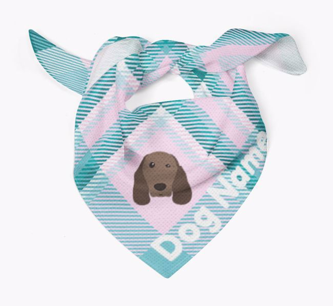 Personalised Tartan Dog Bandana for {dogsName}